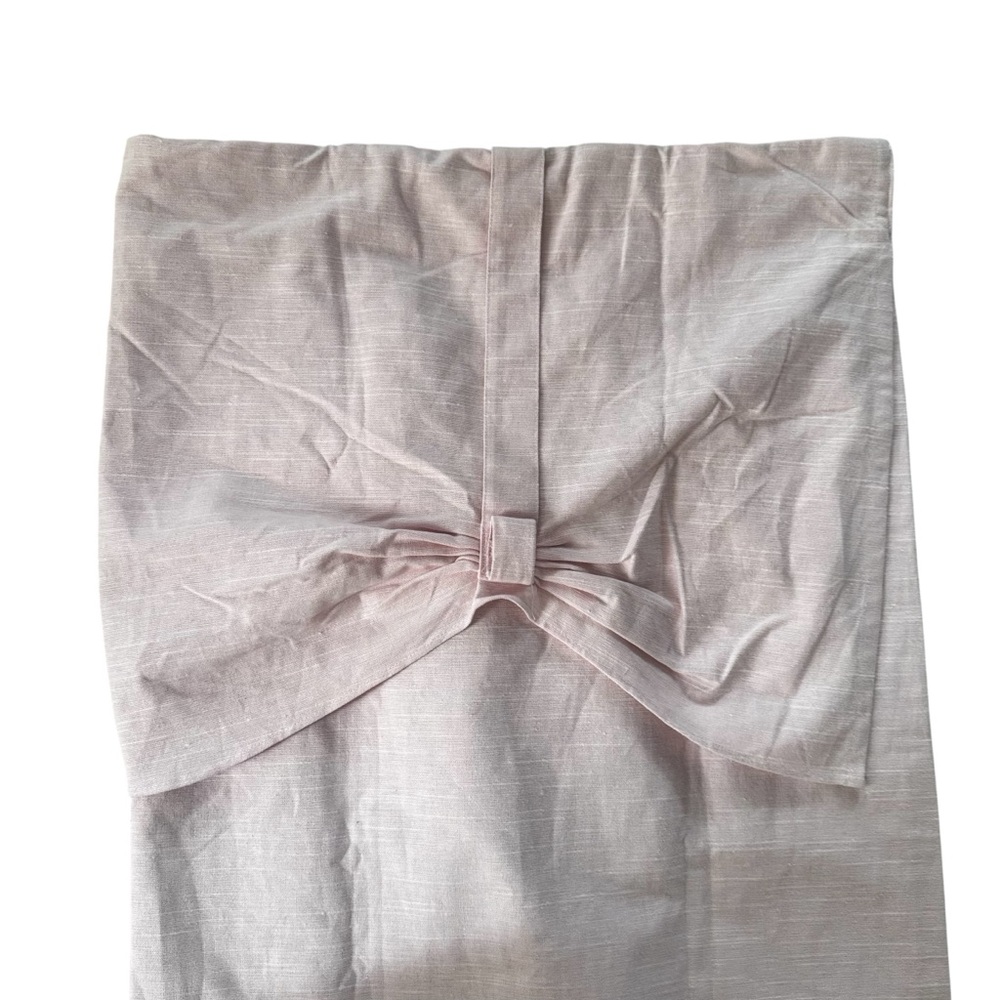 Pottery Barn Evelyn Linen-Blend Bow Valance Blackout Panel Curtains 44"Wx63"L - Picture 11 of 11